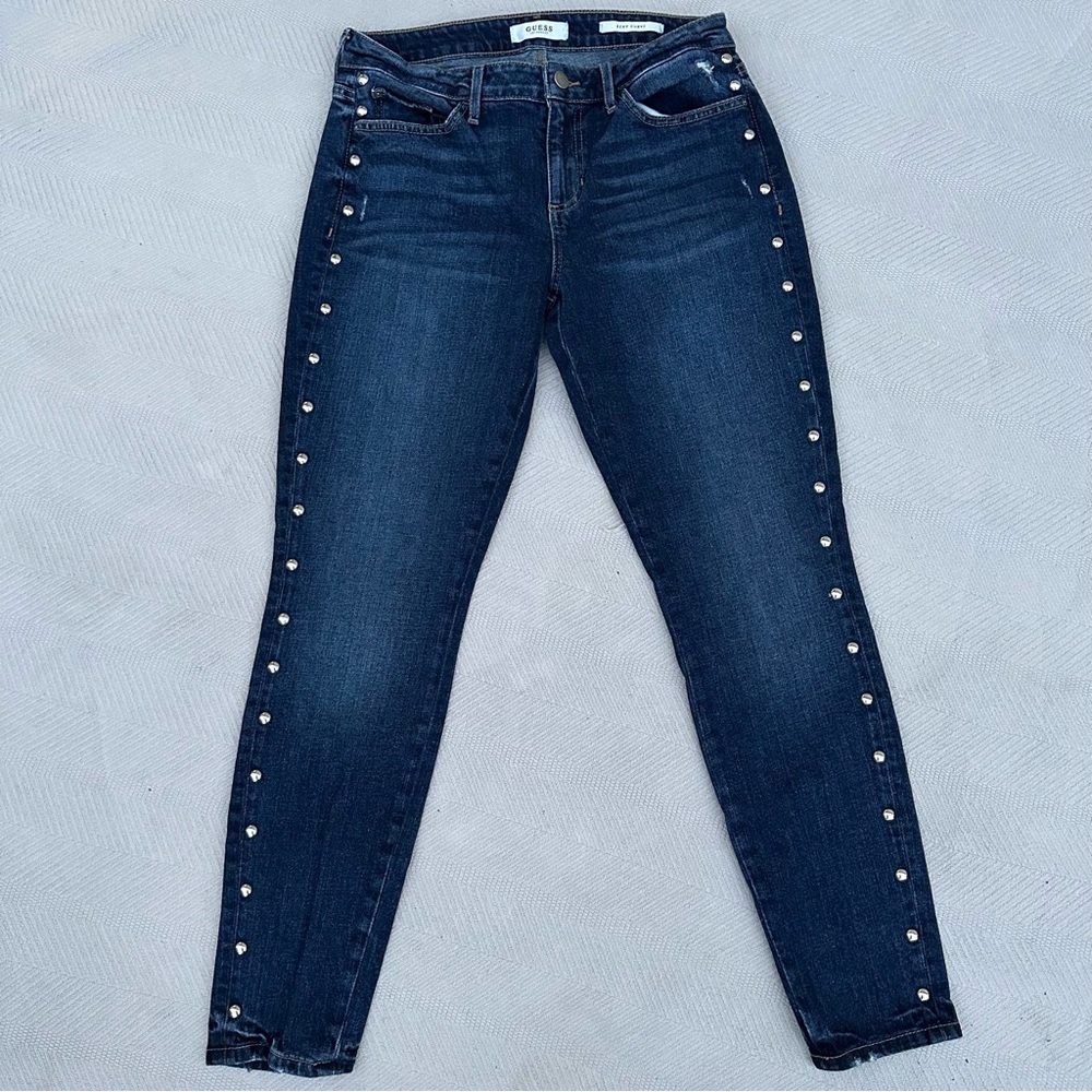 Guess sexy curve skinny side studded jeans